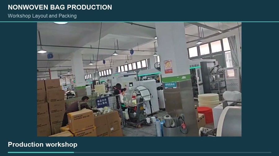 Bag-making equipment in a HAOLON production workshop